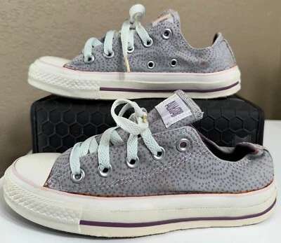 Zapatos Converse All Star lavanda púrpura lunares para mujer talla 5 mandriles bajos Foto 1 de 4