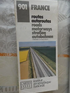 CARTE IGN grise 901 france routes et autoroutes  1986  edition 13 - Picture 1 of 1