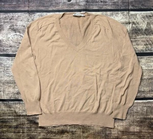 T Alexander Wang Sweater Women's XS V-Neck Brown Lightweight Cotton Pullover - Picture 1 of 9