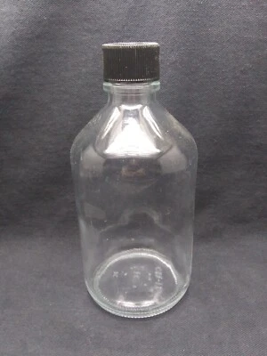 Botella de almacenamiento de medios redondos graduados de vidrio de laboratorio de 500 ml 33-430 tapa de rosca Foto 1 de 4