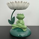 Bath & Body Works Meditating Frog Under Lily Pad 3-Wick Candle Holder