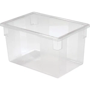 Rubbermaid Clear Plastic Box 21 1/2 Gallon 18 x 26 x 15 Lot of 6 - Picture 1 of 1