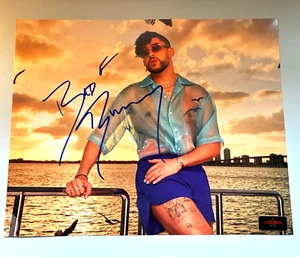 BAD BUNNY Signed 8x10" Authentic Original Autograph w/COA Certificate - Picture 1 of 5