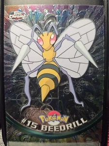Beedrill 2000 Topps Chrome Pokemon T.V. Animation Series Holo #15 - Bild 1 von 2