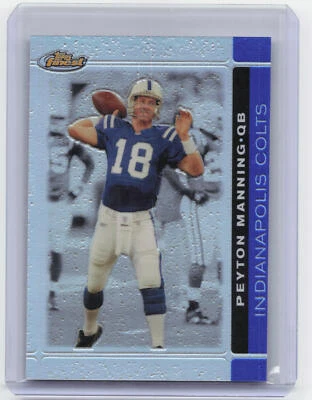 2007 Finest #1 Peyton Manning Blue Refractors #/299 - Image 1 of 2