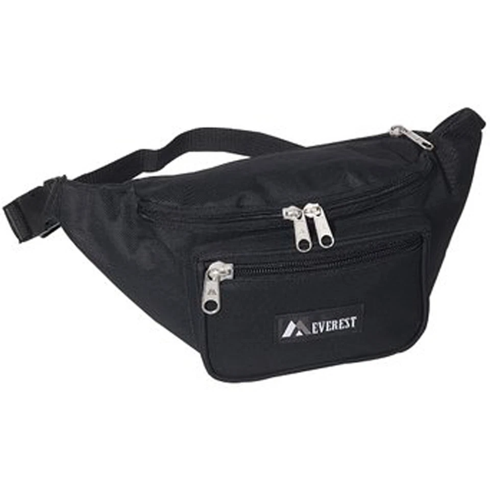 Bolsa de cintura Everest Signature - Extra grande - Preta 16" de largura - Imagem 1 de 1