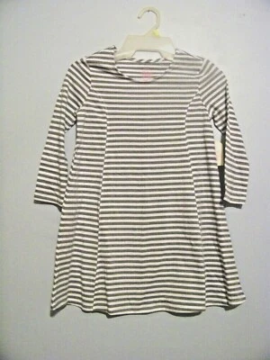 Nuevo Vestido a Rayas Gris Desteñido Glory Niñas Talla M (7-8) ¡¡NUEVO CON ETIQUETAS!!! Foto 1 de 2