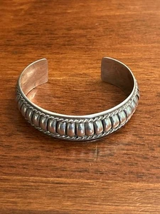 Native American Sterling 925 Cuff - Picture 1 of 15
