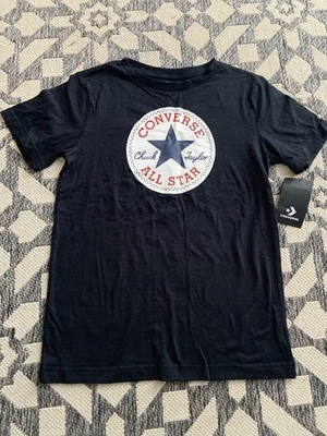 Converse футболка для мальчиков большой черный с логотипом новый с Ярлыками короткий рукав - Изображение 1 из 4