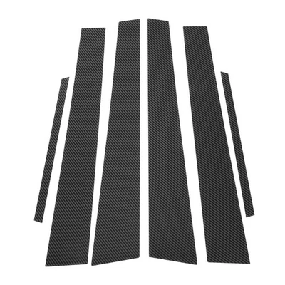 6 piezas moldura de ventana de pilar de puerta para Lexus ES 2002-2006 patrón de fibra de carbono negro Foto 1 de 4