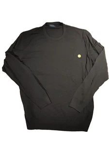 NUEVO SIN ETIQUETAS KITON HOMBRE LANA NEGRO SUÉTER CUELLO REDONDO TALLA 2XL/56 (M10) - Imagen 1 de 4