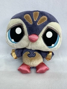 2008 Littlest Pet Shop frechster lila Pinguin 8 Zoll Plüschvogel LPS Stofftier - Bild 1 von 3