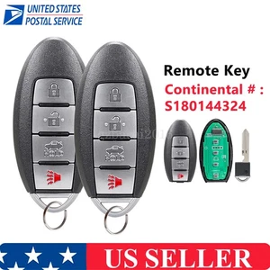 2 For 2016 2017 2018 Nissan Altima Smart Remote Control Key Fob 4B KR5S180144014 - Picture 1 of 6