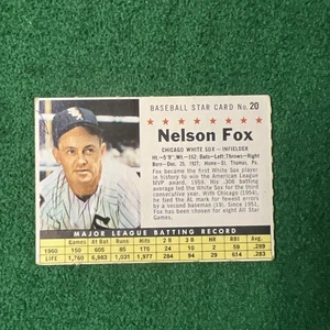 1961 Post - Nellie Fox #20 Perforated Pen Mark - Bild 1 von 7