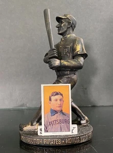 Honus Wagner Piraten Bronze Figur 2009 SGA mit Zigarettenkarte Piemont RePop - Bild 1 von 16