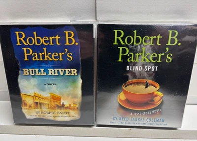 ROBERT B. PARKER AUDIO BOOKS ~ TWO  ~ NEW/SEALED~  "Bull River" & "Blind Spot" - Image 1 of 4