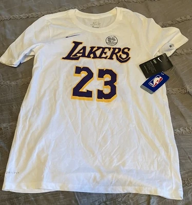 LEBRON JAMES Лос-Анджелес LAKERS баскетбол NIKE Джерси стиль молодежи большая рубашка - Изображение 1 из 3