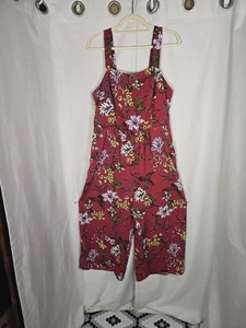 Xhilaration Jumpsuit weinrot Blumen Damengröße Large - Bild 1 von 7