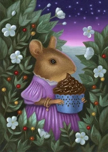 Beatrice Upon The Brink of Night Art Print Gina Matarazzo 12 x 18 New Unframed - Picture 1 of 1