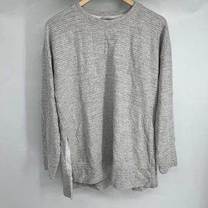 Aerie Heathered Gray Long Sleeve Side Slit Tunic Sweatshirt Casual Women's M - Picture 1 of 7