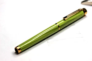 SHEAFFER TARGA PROTOTYPE #119 GREEN WOODGRAIN LAQUE 14K MEDIUM NIB - Picture 1 of 17