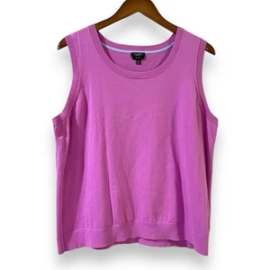 Talbots Petites Gr. 2XP lila leichte Stretch Pima Baumwolle Pullover Weste - Bild 1 von 4