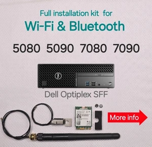 Wireless Kit für Bluetooth & WiFi Dell OptiPlex SFF 5080 5090 7080 7090 - Bild 1 von 8