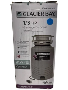 Glacier Bay TurboGrind Continuous Feed 1/3 HP Garbage Disposal 1009507802 - Picture 1 of 9