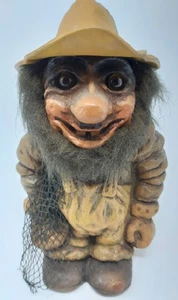 Troll Fosse Norway Troll Il Pescatore con Rete  Anno 1998 (da Collezione) - Imagen 1 de 5