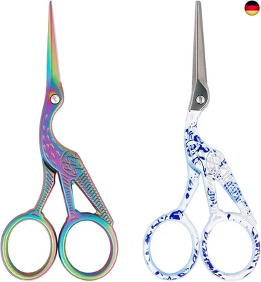 Asdirne Storch Nähschere, Stickschere mit Edelstahl Scharfe Spitze, Kleine  - Bild 1 von 4