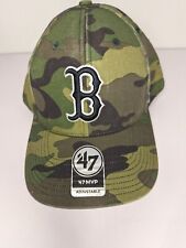 Boston Red Sox '47 Brand Camo Trucker Adjustable Hat