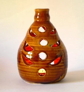 Fohr Keramik Windlicht Handarbeit von 1975 Vintage #6597 - Bild 1 von 7