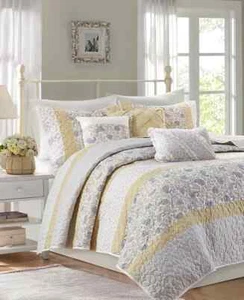 Madison Park Dawn 6-Pc. Quilt Set, King/California King, Yellow - Picture 1 of 4