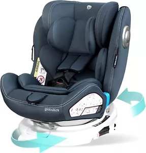 Globalkids Safety Baby Car Seat with Isofix and Top Tether, 360-Degree Rotating - Picture 1 of 7