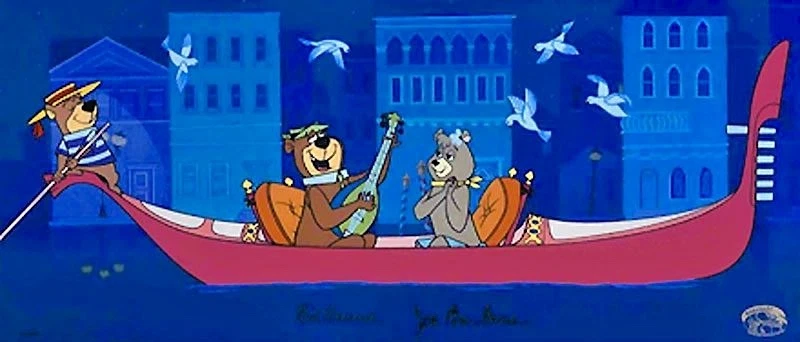 Hanna Barbera Yogi Bear Cel Signed Cindy Bear Hey There, It’s Yogi Bear Rare #1 - Image 1 of 4