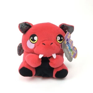 Neu mit Etikett Claire's exklusives Squeezamals Plumps 5 Zoll roter Drache Plüschtier Halloween  - Bild 1 von 7