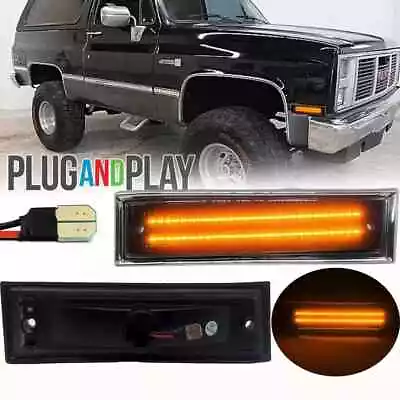 Luz de señalización LED delantera para 81-91 Chevrolet Chevy GMC C10 C20 C30 Blazer C/K Foto 1 de 4