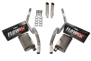 64-72 GM A Body Car 2.5" Dual Exhaust Kit Flowmaster Flow FX Rear Exit RC Tip - Picture 1 of 4