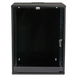 19 Zoll Wandgehäuse Netzwerkschrank Rack unmontiert 15HE Tiefe 600mm schwarz - Photo 1/13