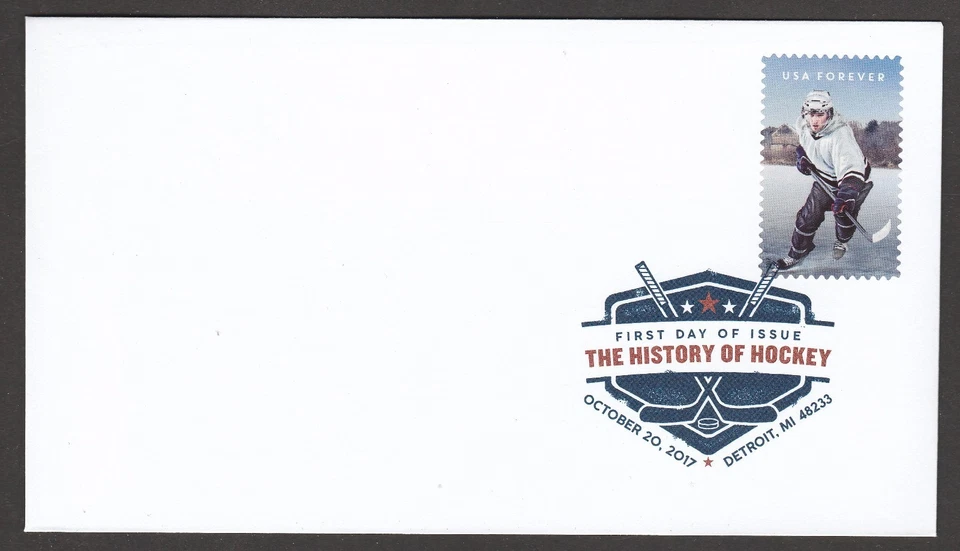 US 5252 History of Hockey Modern DCP FDC 2017 - Image 1 of 1