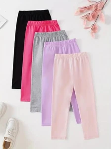 NWOT GIRLS SOLID COLOR THERMAL LEGGINGS, SZ. 10 (5 COLORS) - Picture 1 of 4