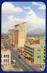 Tucson Arizona az Stone Avenue Street View 1950s autos chrome postcard - Picture 1 of 2