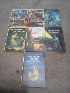 7 LOVELY Nancy Drew (1959-1962 PRINTINGS) hard cover mystery stories 1-7 mint - Picture 1 of 15