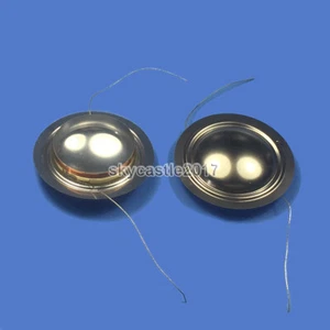 2pcs 25.5mm Tweeter Voice Coil Speaker Aluminum Sound Film Diaphragm Repair Part - Picture 1 of 6