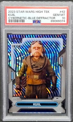 KUIIL PSA 10 2023 Topps Star Wars High Tek Krykna Blue Diffractor #42 40/50 - Image 1 of 2