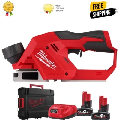 Milwaukee Planer M12BLP-402X Brushless Planer Kit + Box & Batteries - 4933492852 - Image 1 of 4