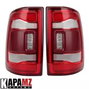 Para Ram 2500 3500 2019-2024 bisel rojo LED sin punto ciego par de luces traseras - Imagen 1 de 12