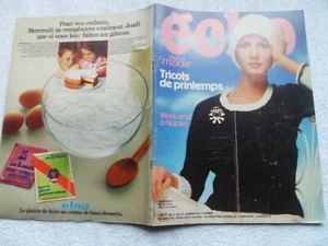 ECHO DE LA MODE N°4 27/01/1973 Mode Couture Tricot J.Chancel Kennedy - Picture 1 of 11