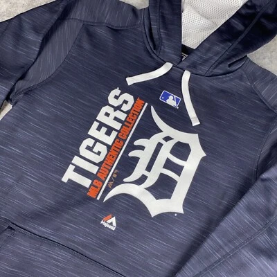 Detroit Tigers Baseball Majestic Hoodie Mens S Authentic Collection Therma Base - Image 1 of 4