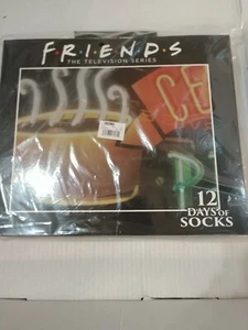 FRIENDS TV Show 12 Days of Socks Mens Crew and No Show Length with Box (APO-145) - Picture 1 of 5